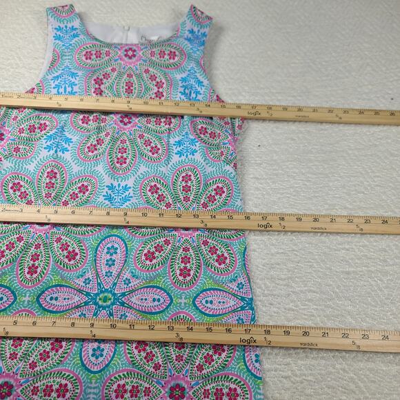 Maggy L Vibrant paisley tank summer sheath dress dress Size 4 Resort wear beachy - Picture 5 of 9